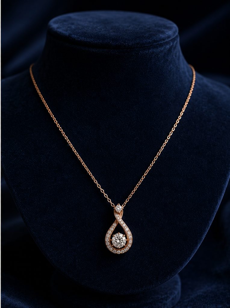 Collier en or rose