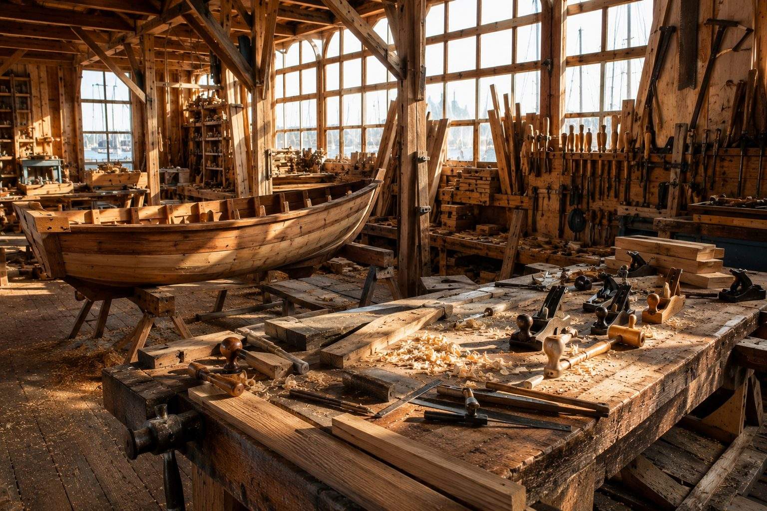 Atelier de charpente marine