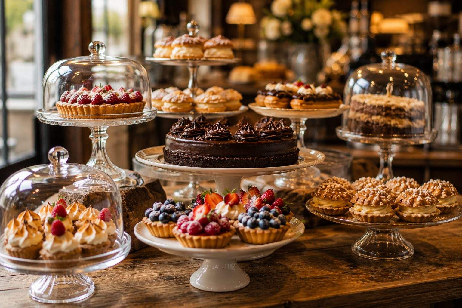 Présentation des pâtisseries